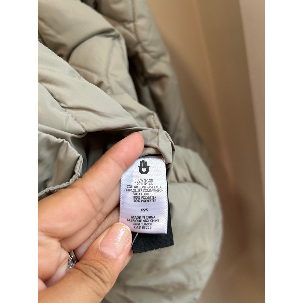 Spiritual Gangster Ivy Quilted Sherpa Jacket Sage green XS/S Elevated Athleisure - Picture 7 of 10